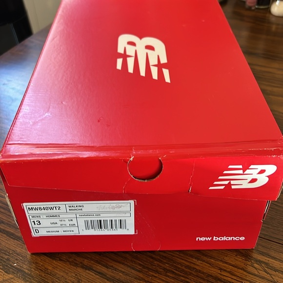 New in box: NEW BALANCE MW840 men’s walking shoe size 13D. ABZORB. Leather upper - Picture 12 of 12